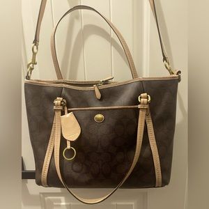 Coach Peyton Signature Pocket Tote  (COACH F26186)